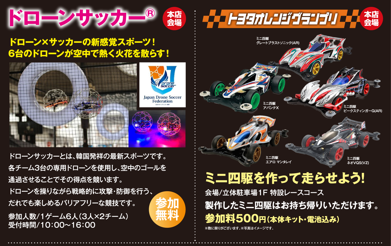 ドローンサッカー　トヨタオレンジグランプリ
